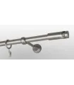 Kovová garnýž Satin nickel Ø 19 mm - Cylinder Crystal