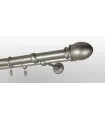 Kovová garnýž Satin nickel Ø 19 mm - Beluno