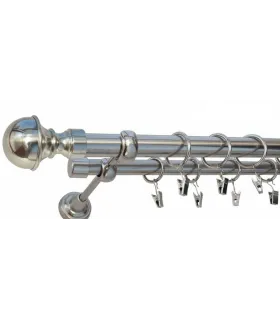 Satin nickel Ø 16 mm - Cylinder
