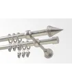 Kovová garnýž Satin nickel Ø 19 mm - Stizok inner
