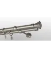 Kovová garnýž Satin nickel Ø 19 mm - Koloseo