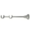 Držák dvojitý satin nickel Ø19 mm kus