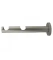 Držák simple dvojitý satin nickel Ø19 mm kus