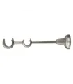 Držák dvojitý satin nickel Ø25 / 19 mm kus