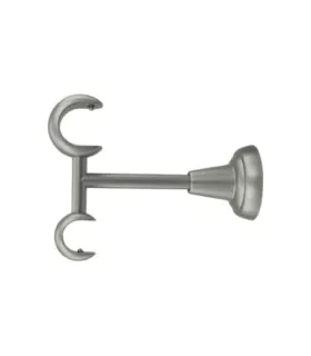 Držiak stropny dvojity satin nickel oceľ  Ø25/19 mm kus