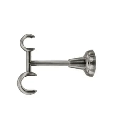 Držiak stropny dvojity Efekt nerezová oceľ  Ø25/19 mm kus