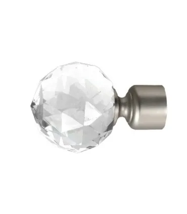 Koncovka Crystal Gula satin nickel  Ø25 mm kus