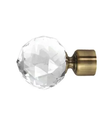 Koncovka Crystal Gula antik  Ø25 mm kus