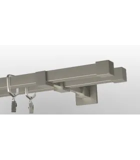 Quadro dvojitá Zaslepka satin nickel