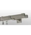 Quadro dvojitá Zaslepka satin nickel