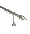 Kovová garnýž Satin nickel Ø 16 mm - Twisto