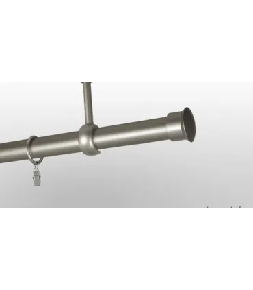 Satin nickel Ø 25 mm - koncovka Duo tyč hladká