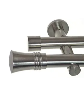 Satin nickel Ø 16 mm - Cylinder