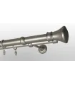 Kovová garnýž Satin nickel Ø 25/19 mm - Koloseo