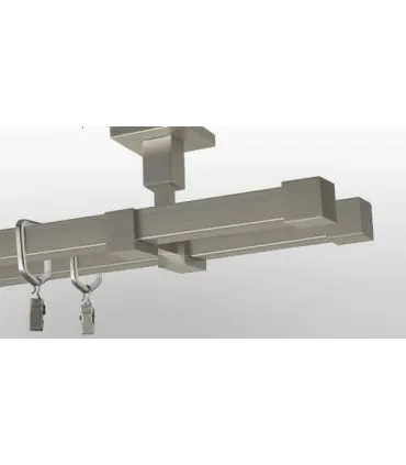 Quadro dvojitá Zaslepka satin nickel
