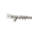 Kovová garnýž Satin nickel Ø 16 mm - Saturn držiaky simple