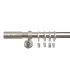 Satin nickel Ø 25 mm - koncovka Cylinder hladky  tyč hladká