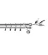Satin nickel Ø 19mm - List willow