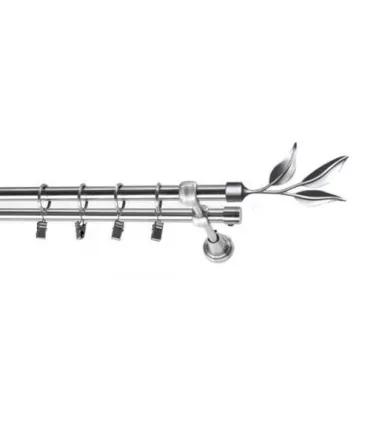 Satin nickel Ø 19mm - List willow