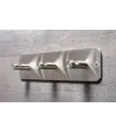 Trojitý nerezový věšák N011