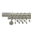 Satin nickel Ø 25/19 mm - Cylinder crystal