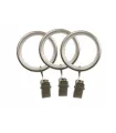 Kroužek tichy se skřipcem 1 kus satin nickel  Ø25 mm