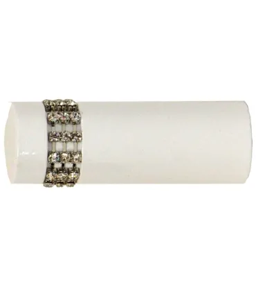 Koncovka  biela Cylinder crystal