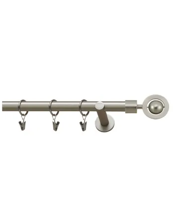 Satin nickel Ø 19mm - Jupiter  Držiak jednoduchý simple