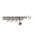Satin nickel Ø 19 mm - Crystal Gula