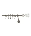 Satin nickel Ø 19 mm - Crystal Cone
