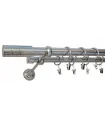 Efekt-nerezová oceľ  Ø 25/19 mm - Cylinder hladky