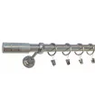 Efekt-nerezová ocel  Ø 25 mm - koncovka Cylinder gladky tyč hladká