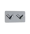 Samolepící kartáč na toaletní papír Inox, 620030