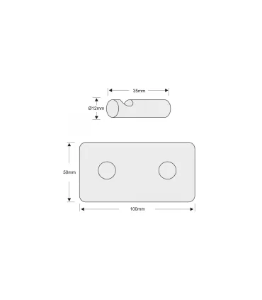 Dvojitý samolepiaci vešiak Inox N002