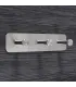 Trojitý samolepiaci vešiak Inox N009