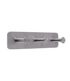 Trojitý samolepiaci vešiak Inox N009