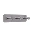Trojitý samolepící věšák Inox N010
