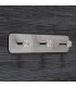 Trojitý samolepiaci vešiak Inox N010