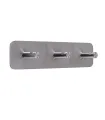 Trojitý samolepící věšák Inox N011