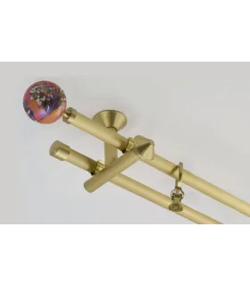 Garnýž Zegar Art Deco komplet dvojitý Ø30/20 mm
