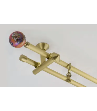 Garnýž Zegar Art Deco komplet dvojitý Ø20/20 mm