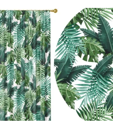Závěs na řasící pásce 140cmx250 cm farba Flores 01