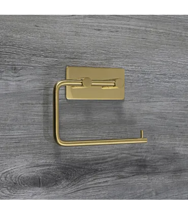 Samolepící držák na toaletní papír, leštěné zlato