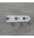 Trojitý samolepiaci vešiak Inox N009