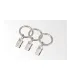 Krúžok so štipcom kus satin nickel  Ø19 mm
