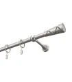Kovová garnýž Satin nickel Ø 19 mm - Trapezium