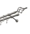 Kovová garnýž Satin nickel Ø 19 mm Gula Azur