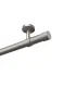 Kovová garnýž Satin nickel Ø 28 mm - Pullo