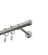 Kovová garnýž na strop EXCLUSIVE Satin nickel Ø 28 mm - Pullo