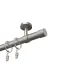 Kovová garnýž na strop EXCLUSIVE Satin nickel Ø 28 mm - Pullo